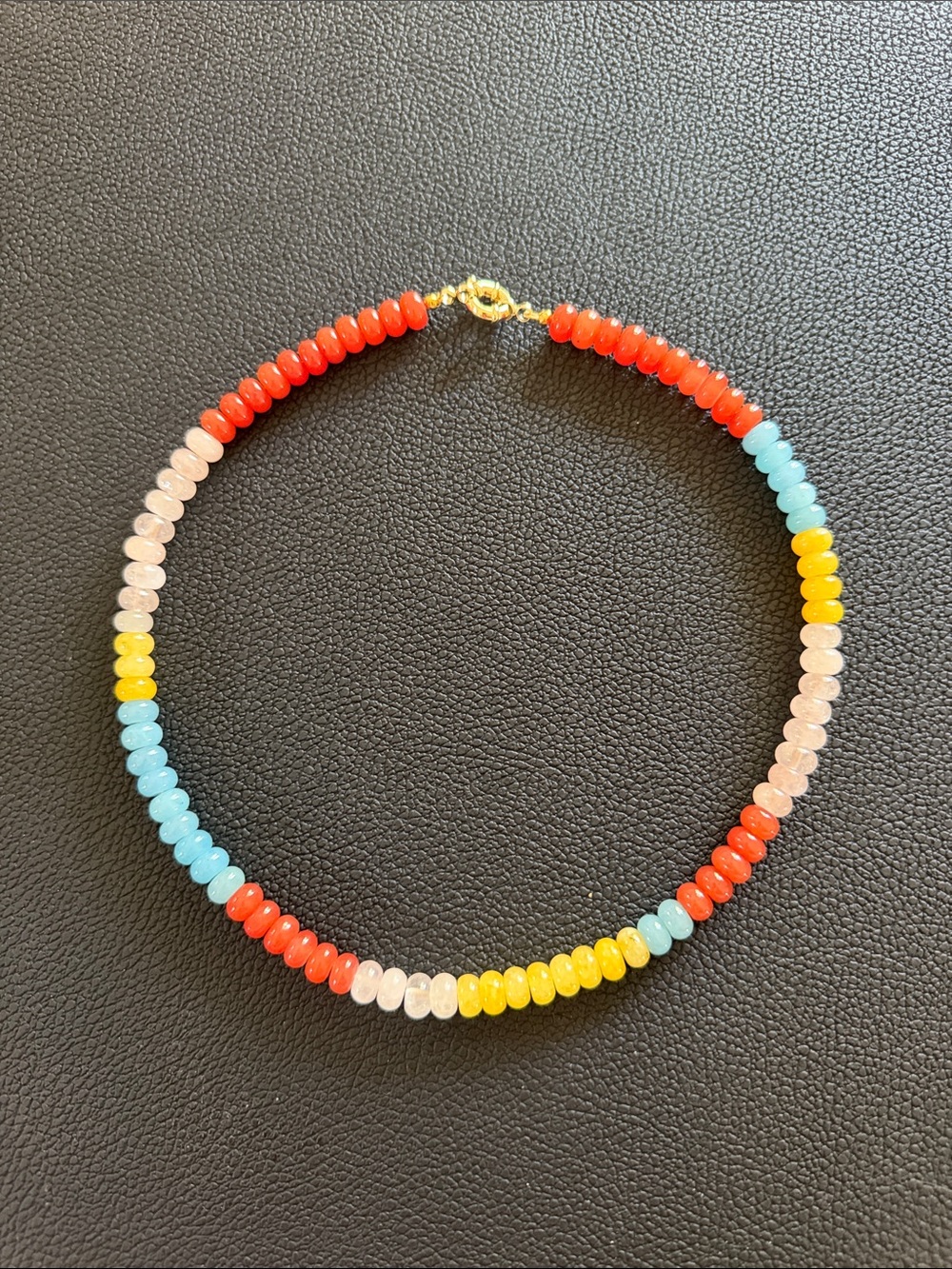 Multicolor Beaded Women's Choker Necklace